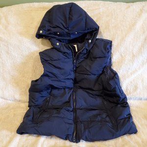Navy blue Gap Vest with hood